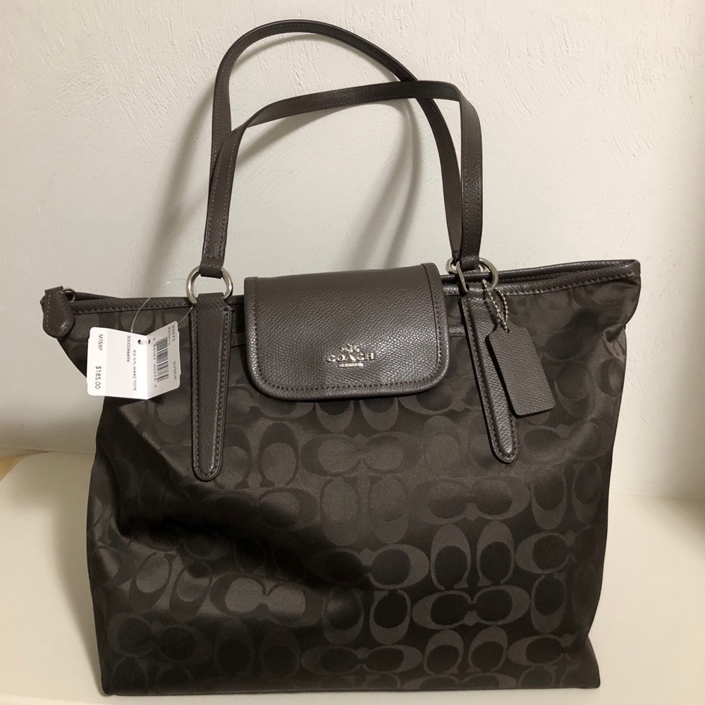 Coach brown tote